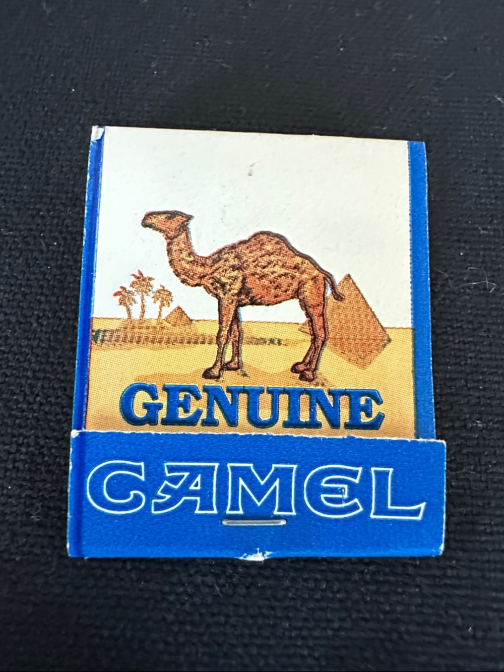 Oster Imposter Matchbook Cover in Blue, Brown & Cream
